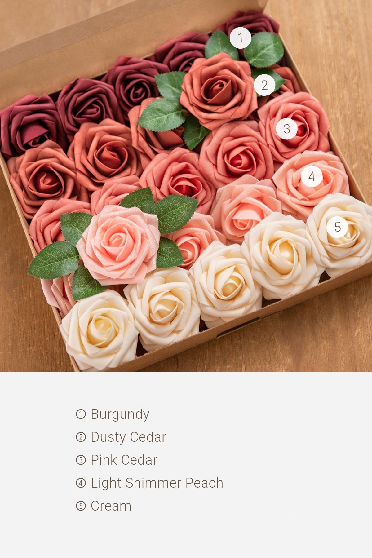 3" Foam Rose with Stem - 59 Colors F3