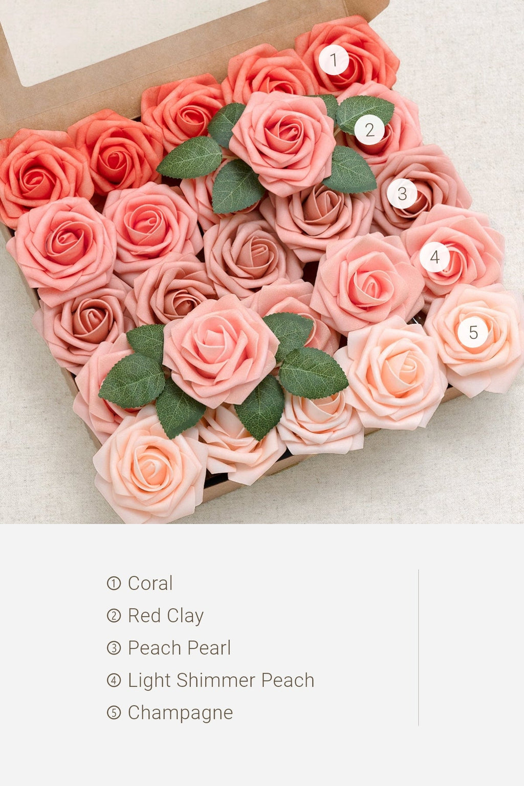 3" Foam Rose with Stem - 59 Colors F3
