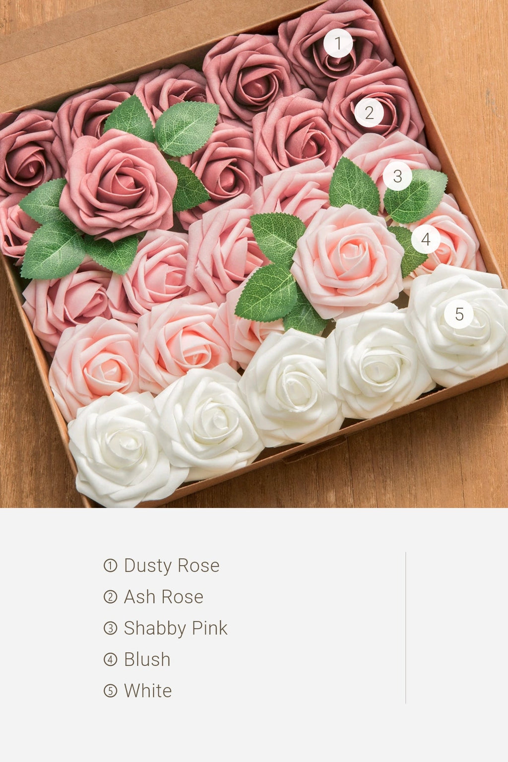 3" Foam Rose with Stem - 59 Colors F3