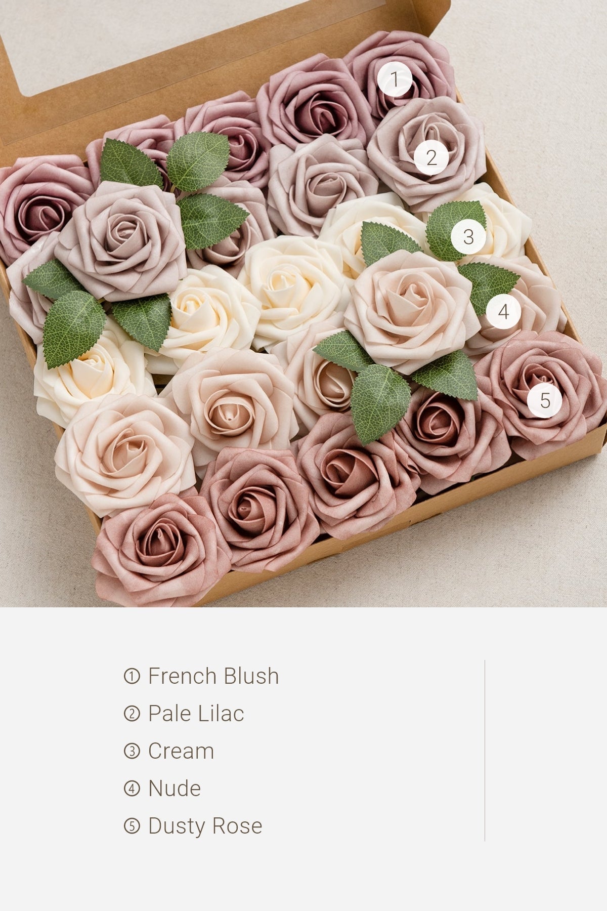 3" Foam Rose with Stem - 59 Colors F3