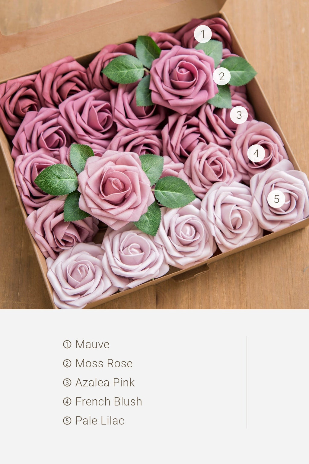 3" Foam Rose with Stem - 59 Colors F3