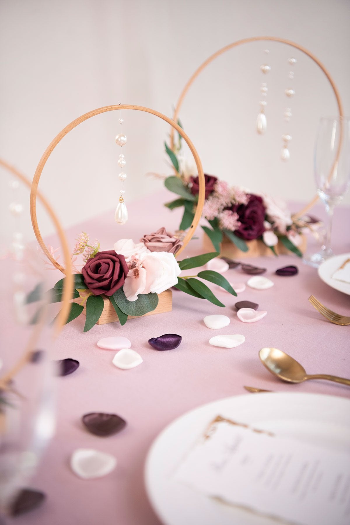 Silk Rose Petals - Plum & Lilac - lingsDev