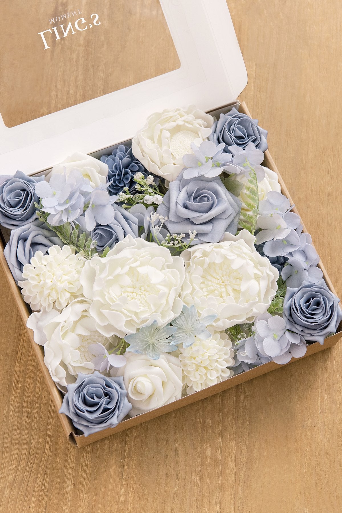 Dusty Blue Flowers Box Set - 11 Styles - lingsDev