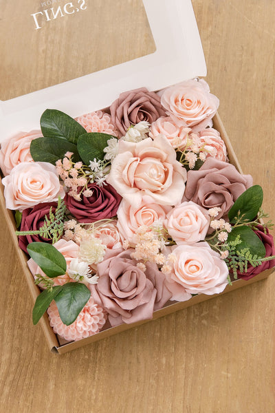 Dusty Rose Flowers Box Set - 20 Styles - lingsDev