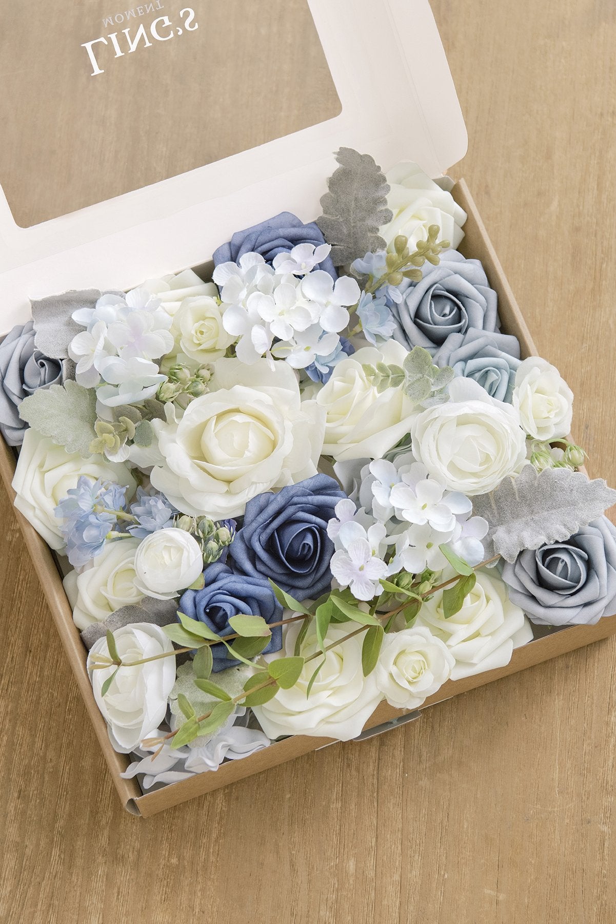 Dusty Blue Flowers Box Set - 11 Styles - lingsDev