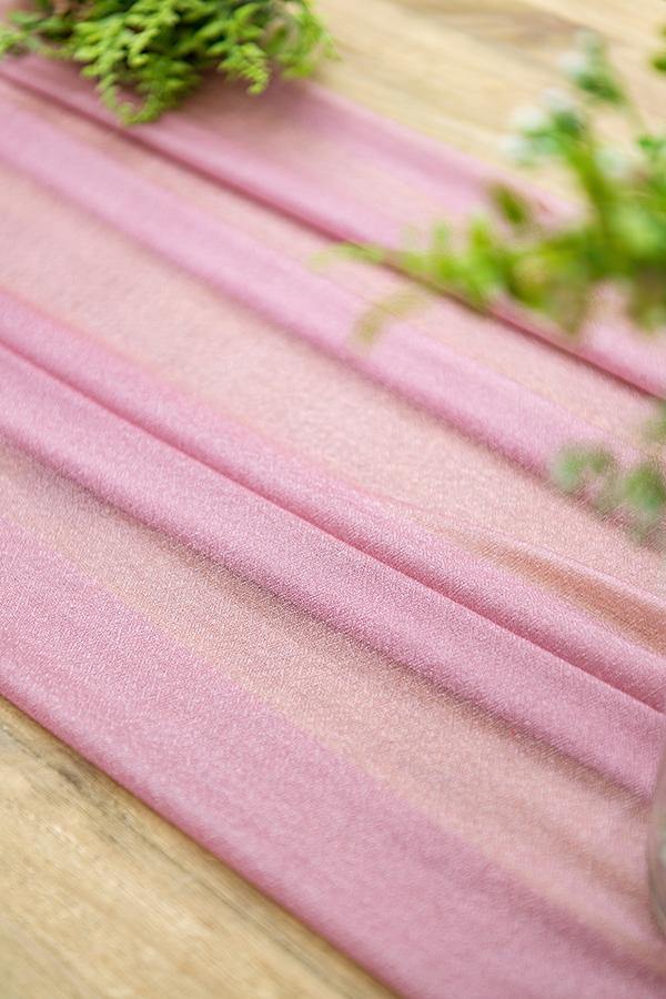 32 x 120 Inch Romantic Sheer Table Runner - 4 Colors - Ling's moment