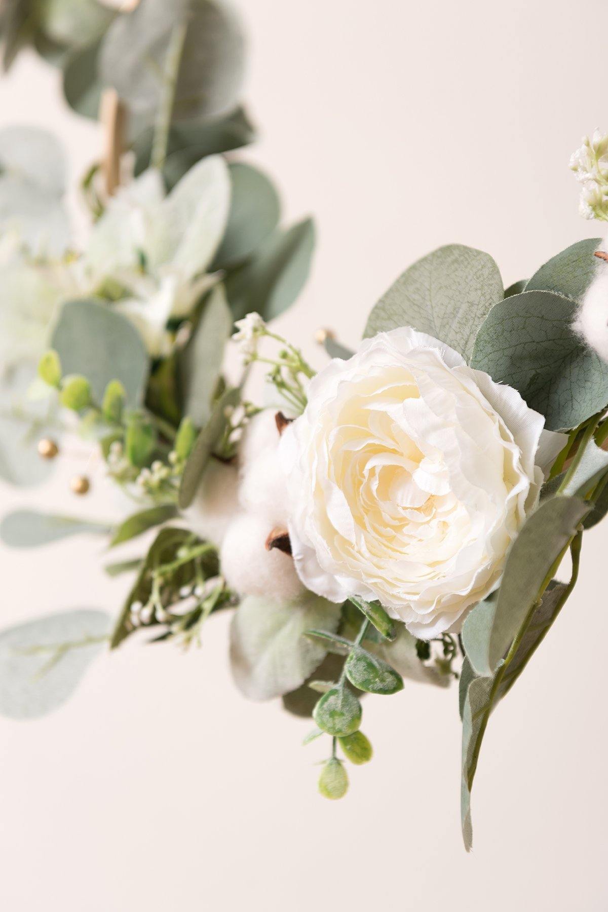 Eucalyptus Wreath for Greenery Wedding Decor (Set of 3) - Ling's moment