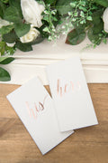 Vow Books His & Her - White & Rose Gold - lingsDev