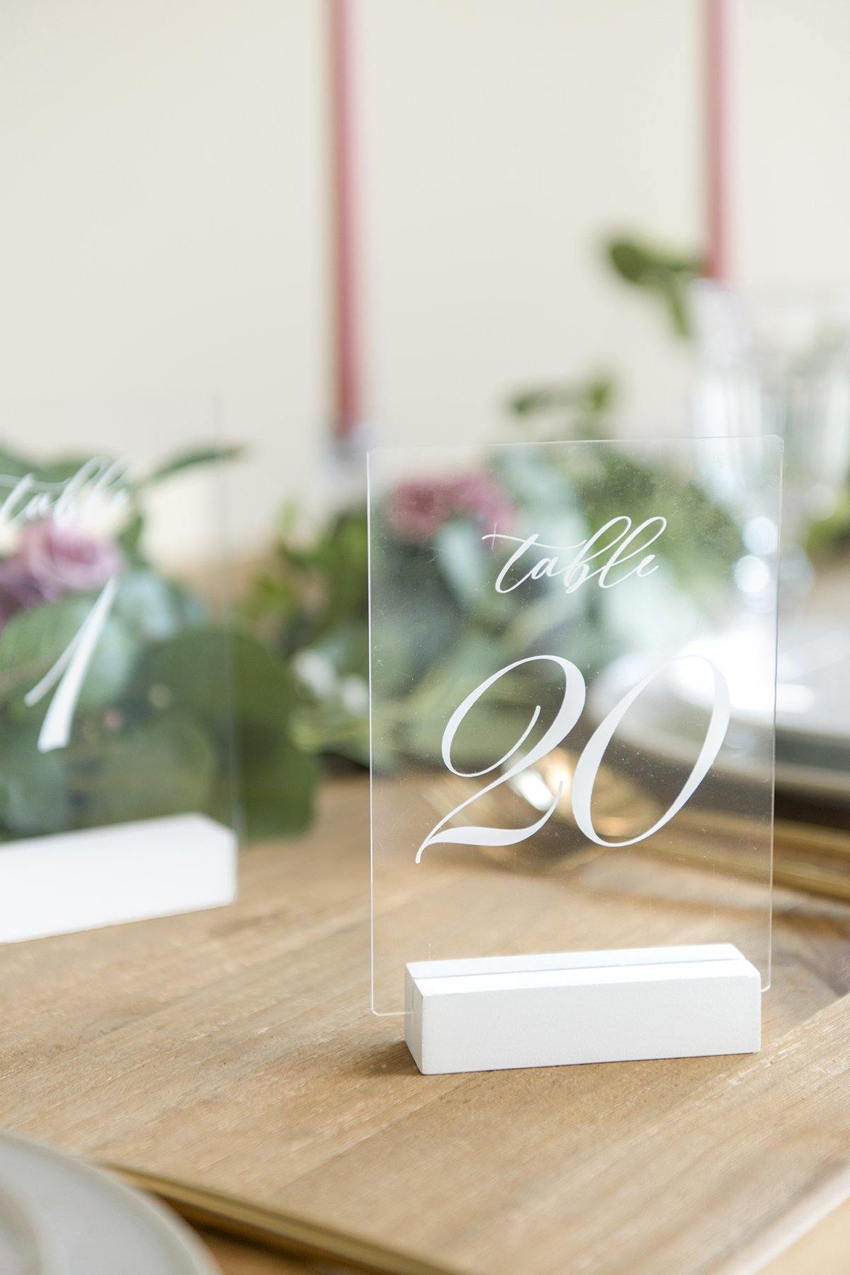 White Wood Table Numbers 1-20 - lingsDev