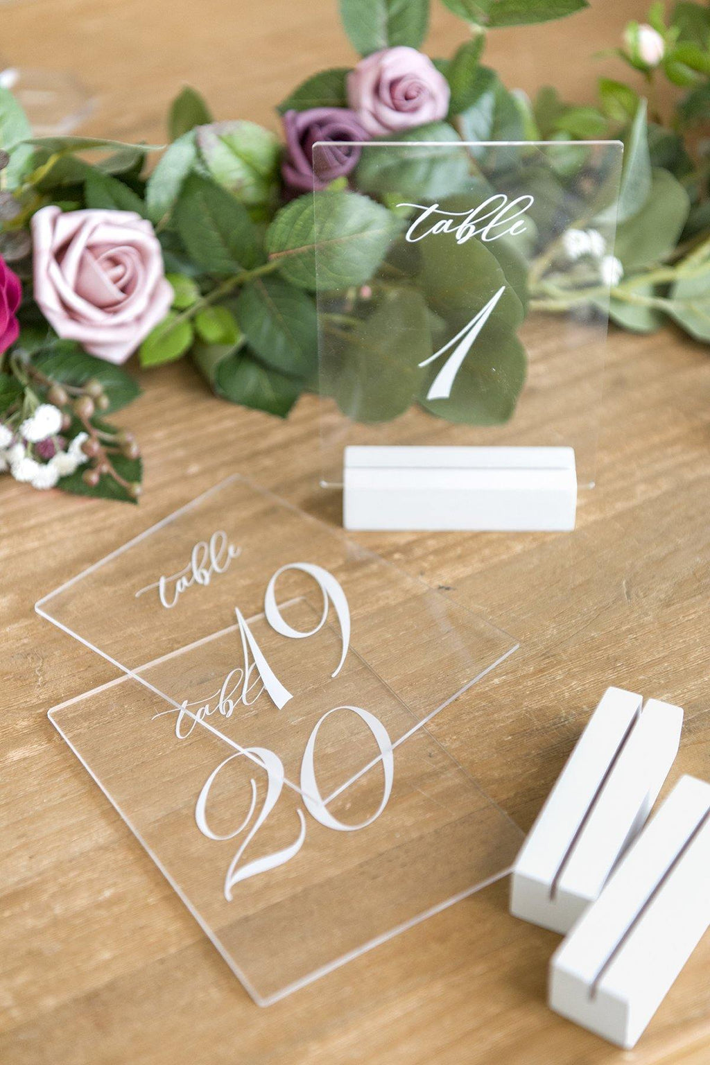 White Wood Table Numbers 1-20 - lingsDev