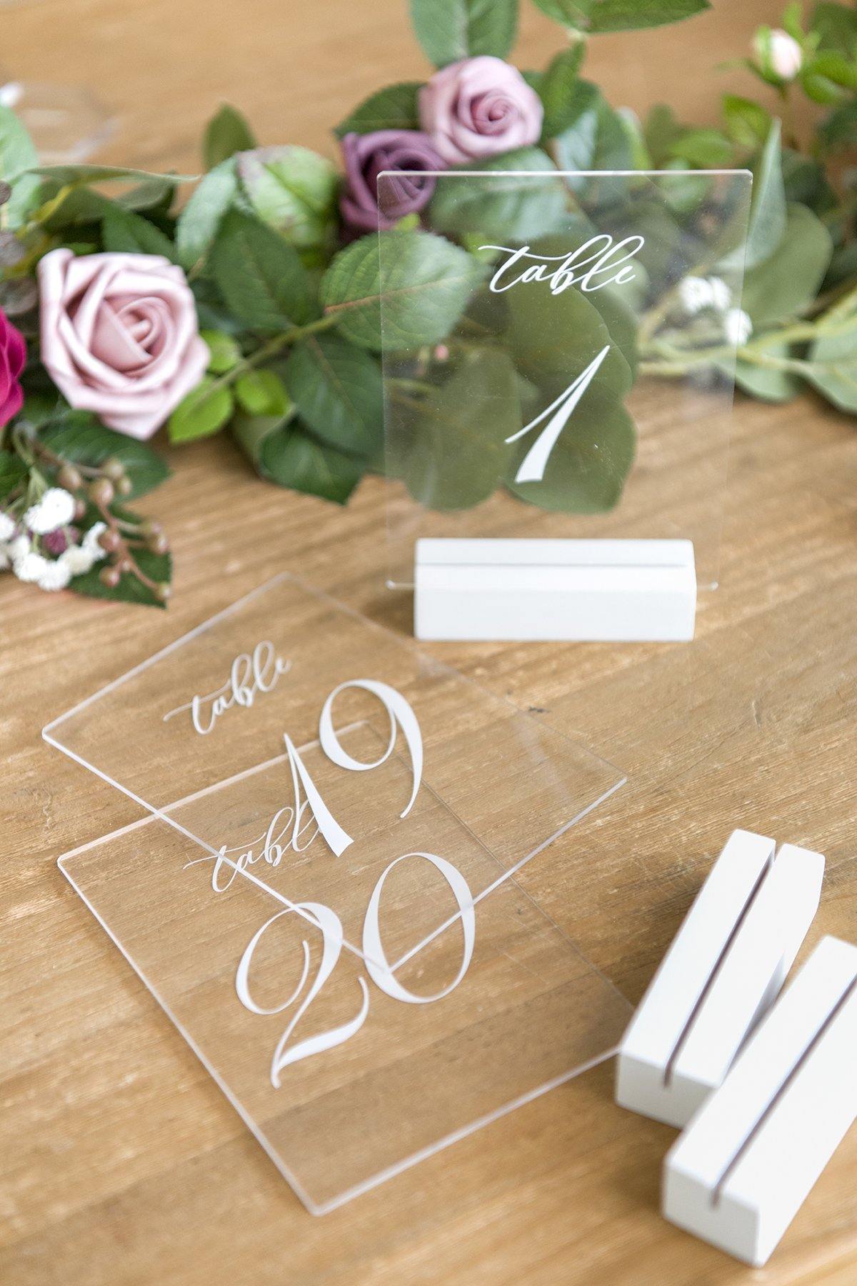 White Wood Table Numbers 1-20 - lingsDev
