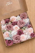 Dusty Rose & Burgundy Flowers Box Set - Dainty Dusty Rose (Deluxe) - lingsDev
