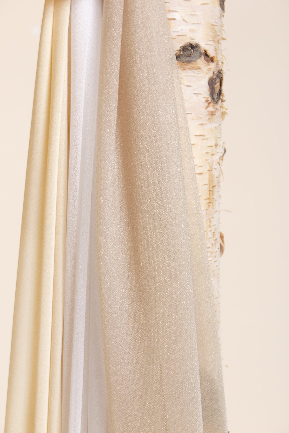 Wedding Arch Drapping Fabric 30" x 6.5 Yards - Elegant Nude - lingsDev