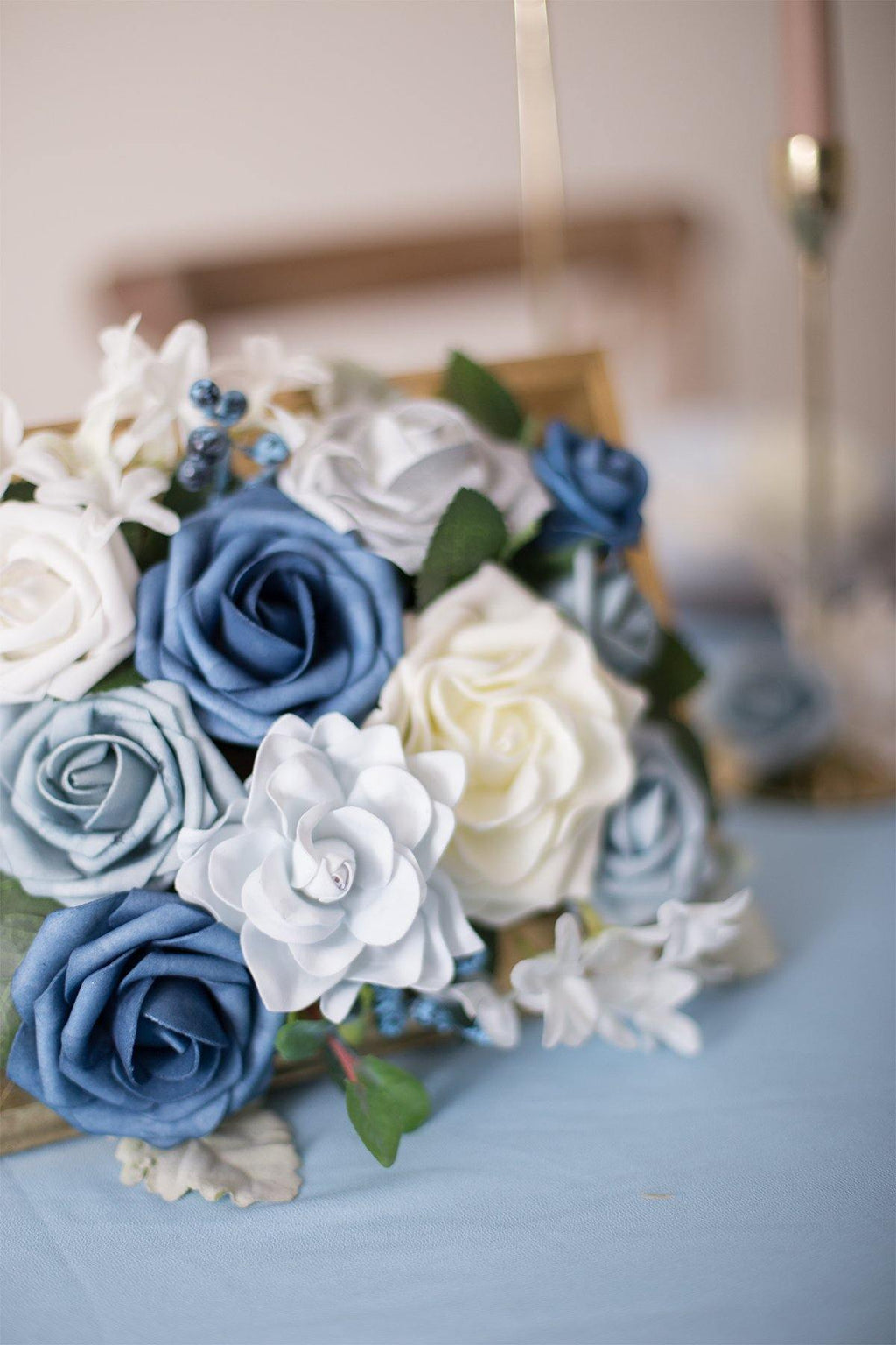 Artificial Gardenia Flower with Stem 25pcs - 4 Colors - Ling's moment