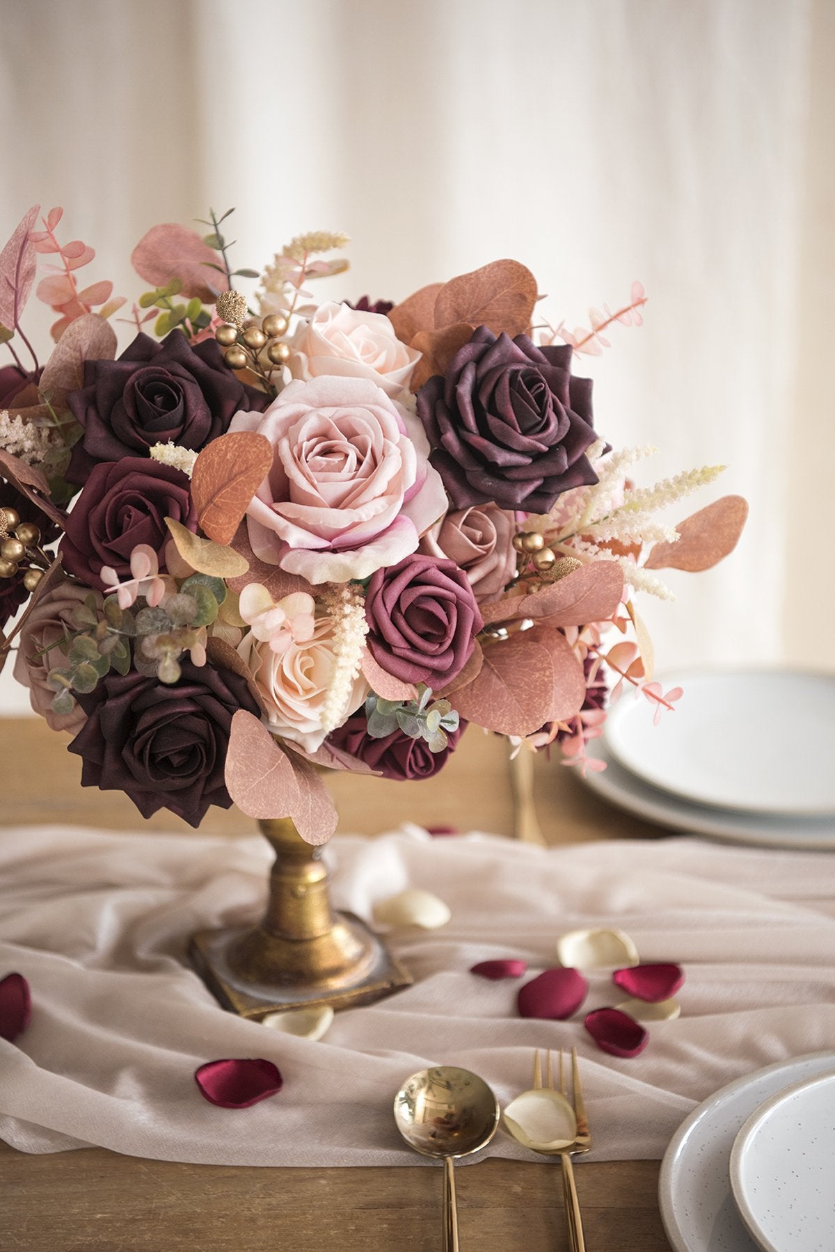 Burgundy & Marsala Flowers Box Set - 26 Styles - lingsDev