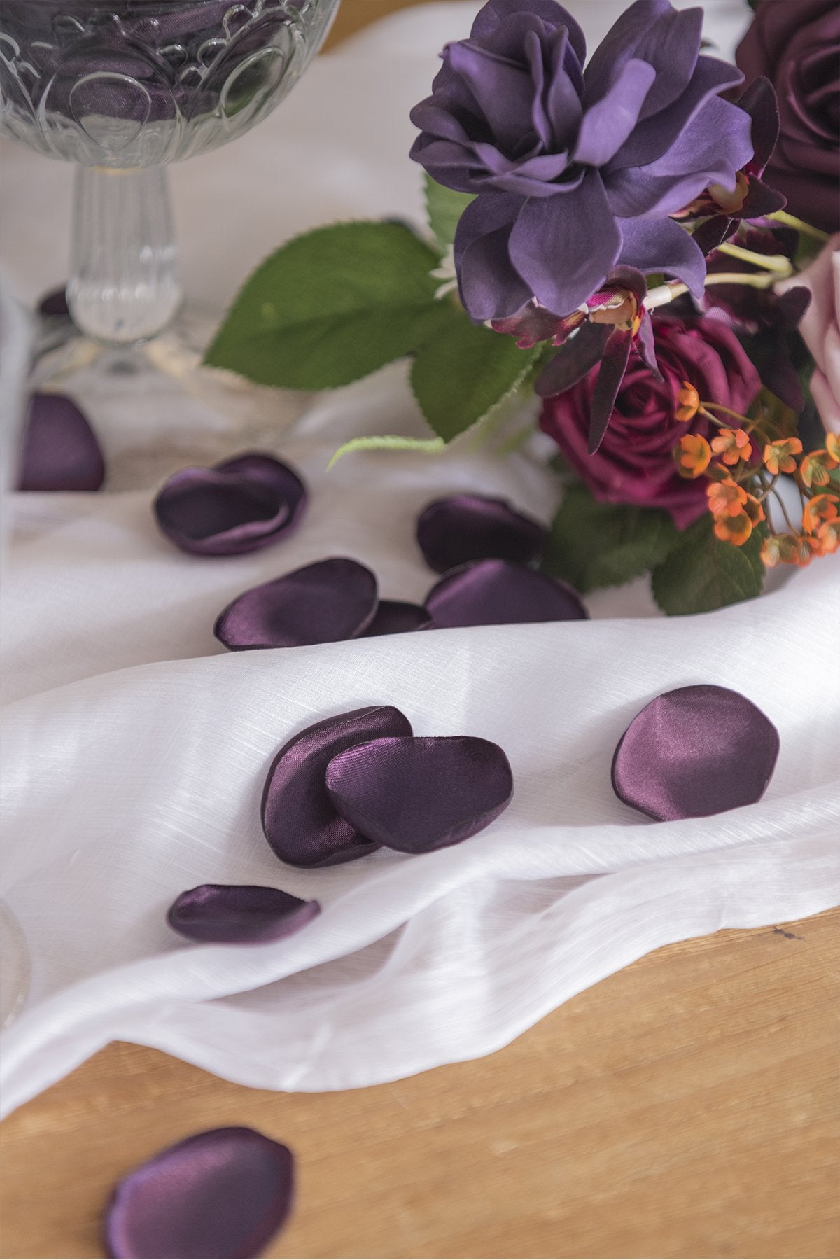 Silk Rose Petals - Plum & Lilac - lingsDev
