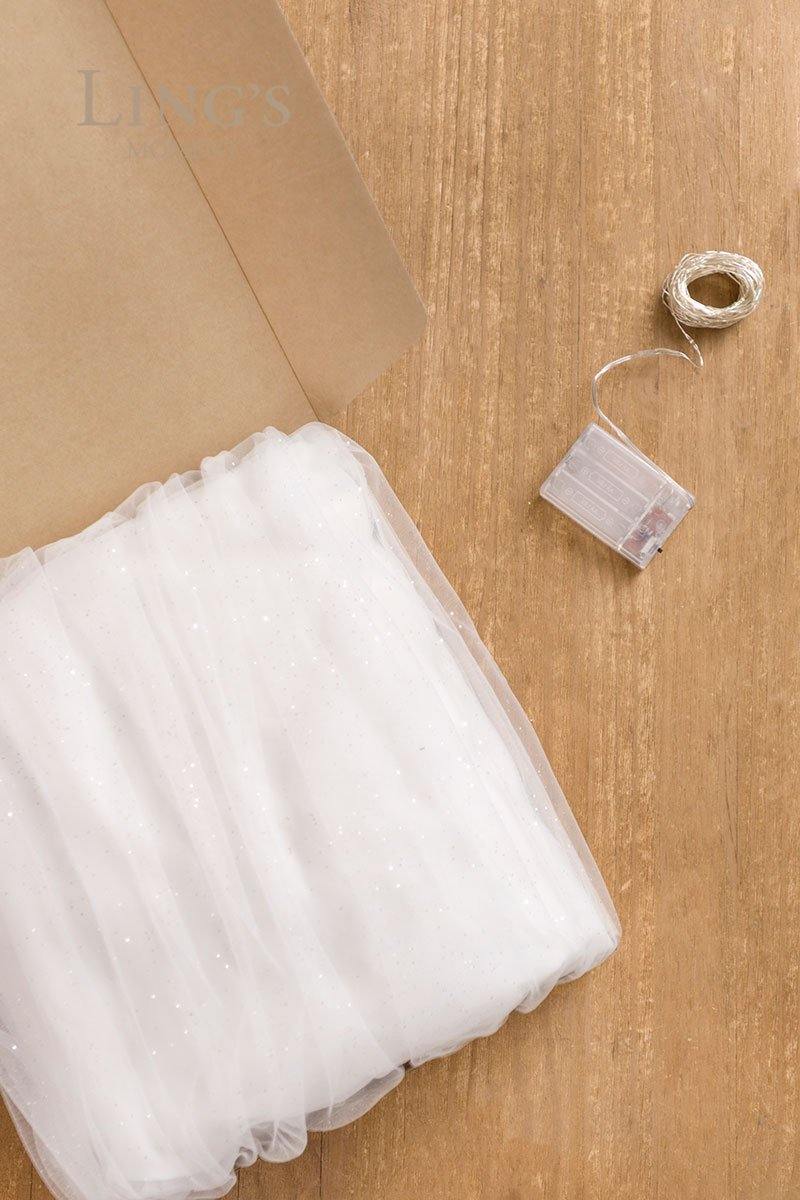 Extra Long Tulle Table Runner 30"w x 16FT - 4 Colors - lingsDev