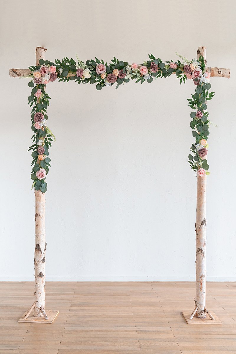 Arch Flower Garland 6.5FT (Set of 2) - Garden Dusty Rose - lingsDev
