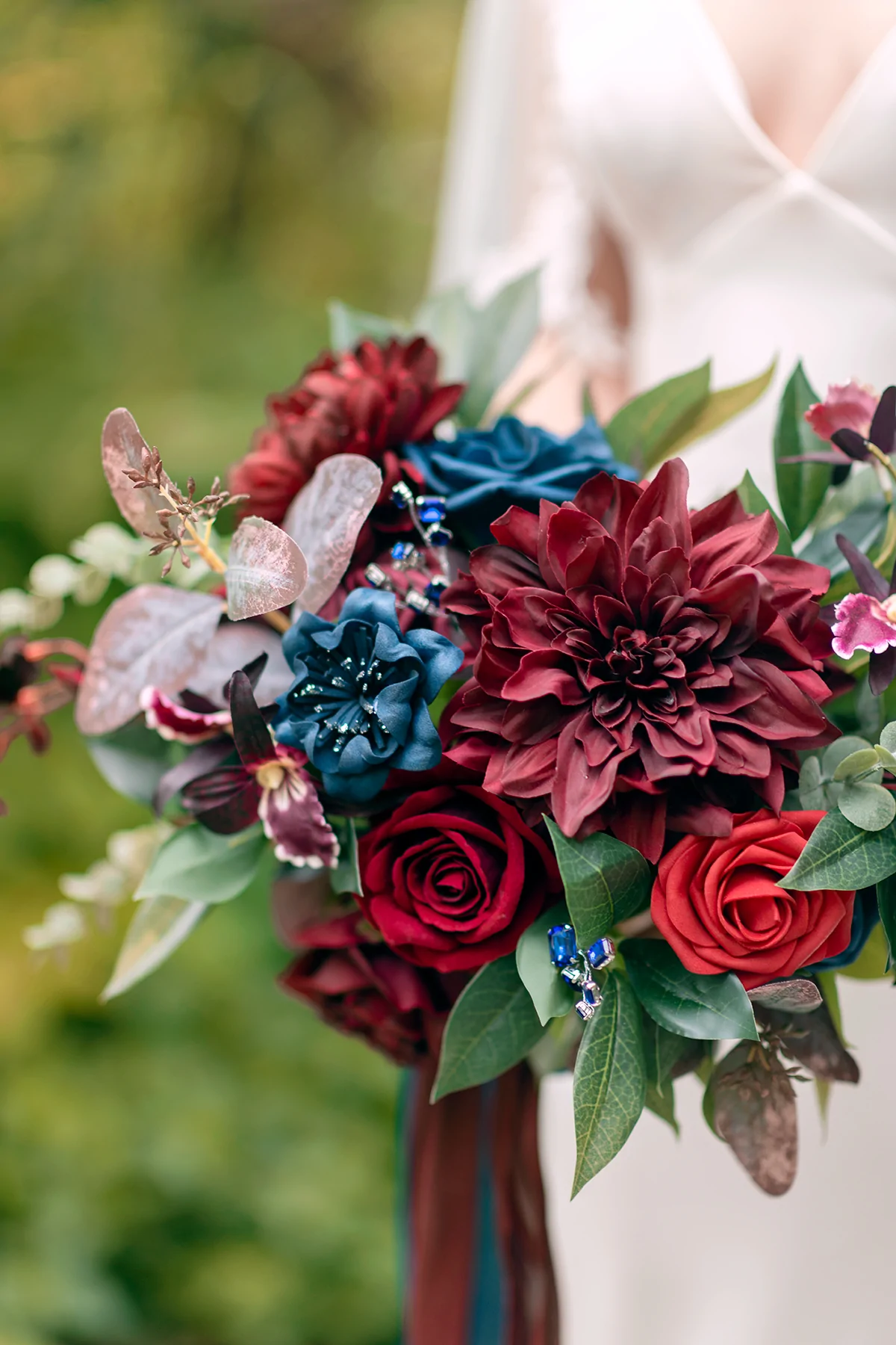 2.5" Foam Nigella with Stem -  4 Colors