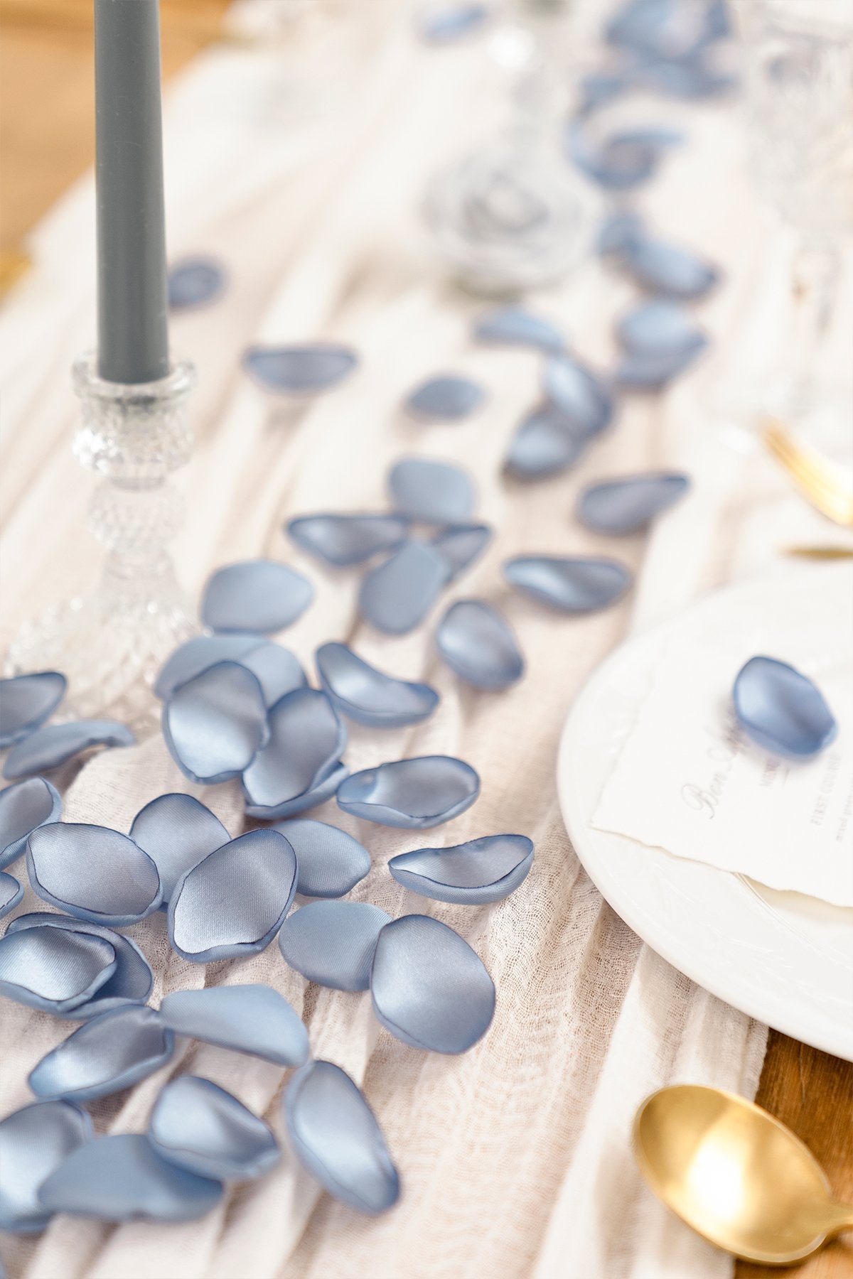 Silk Rose Petals 200pcs/400pcs - Blue Shades - lingsDev