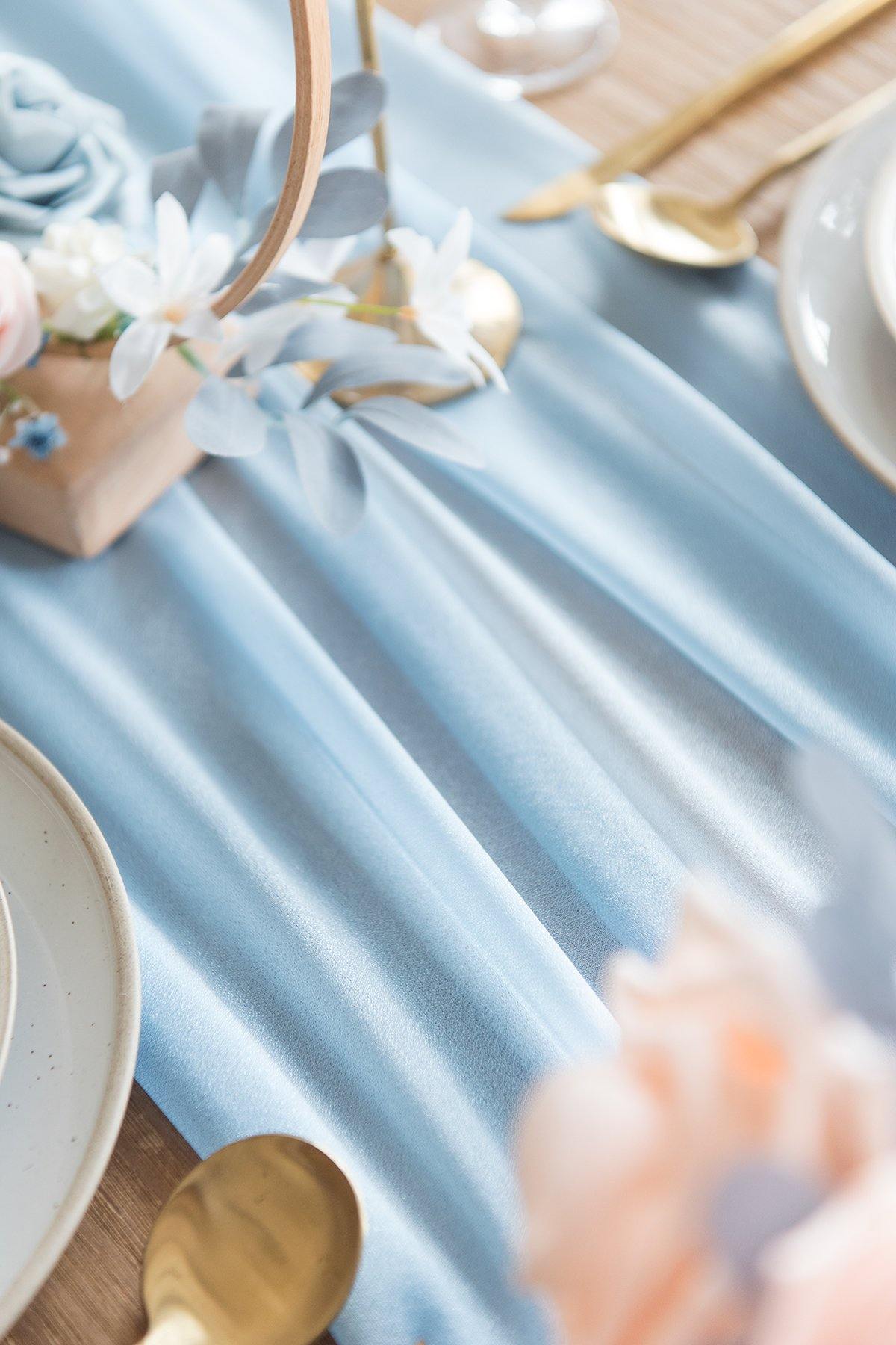 Romantic Sheer Table Runner 29"w x 10FT - 10 Colors - lingsDev