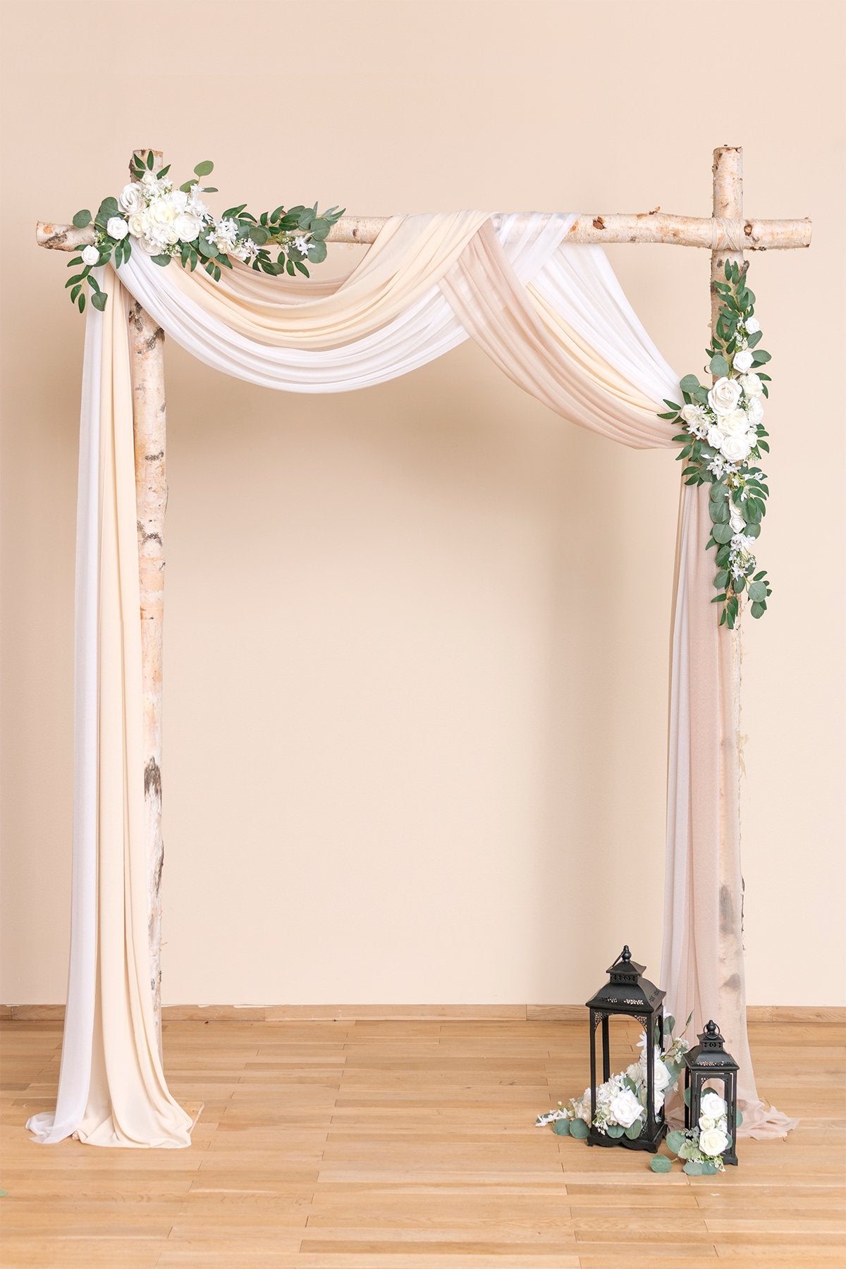Wedding Arch Drapping Fabric 30" x 6.5 Yards - Elegant Nude - lingsDev