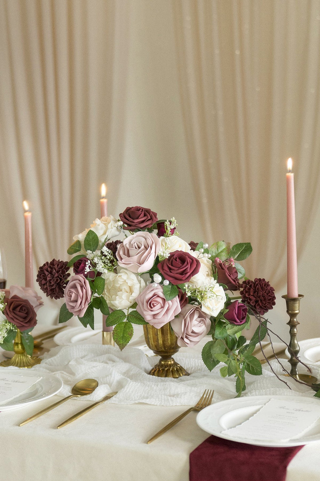 Burgundy & Marsala Flowers Box Set - 26 Styles - lingsDev