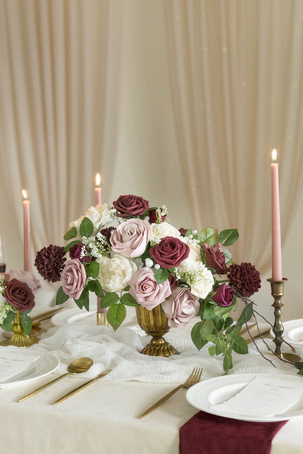 Burgundy & Marsala Flowers Box Set - 26 Styles - lingsDev