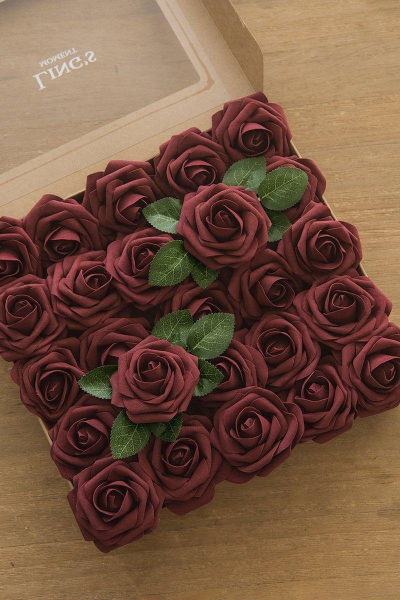 Foam Rose with Stem 25/50pcs - 33 Colors - Ling's moment