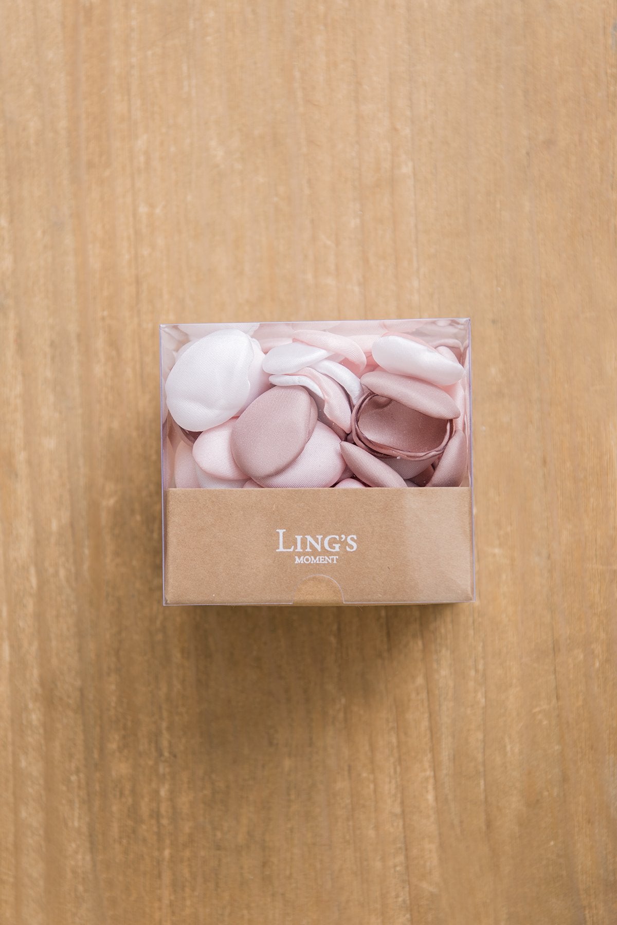 Silk Rose Petals - White & Beige - lingsDev