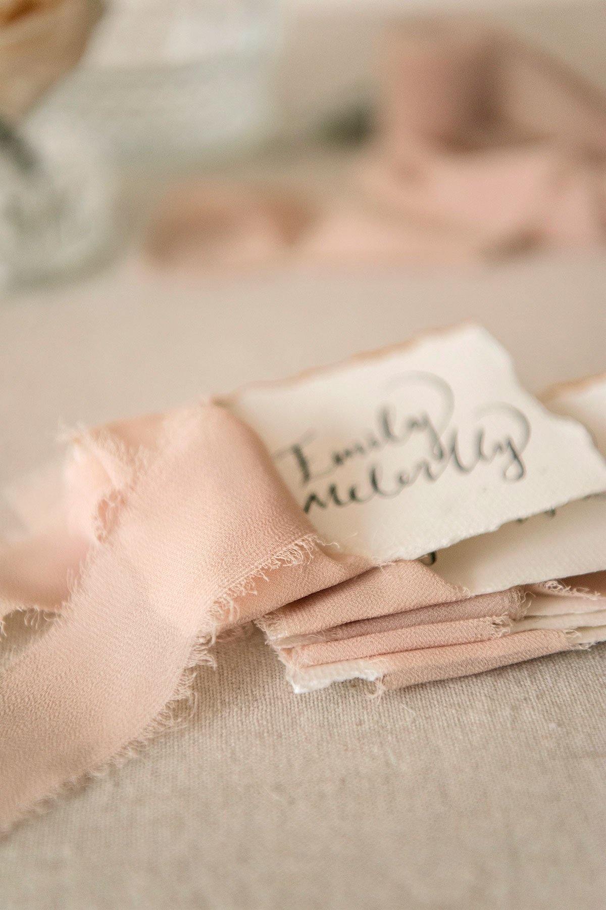 1.5"w x 6 Yards Frayed Edge Chiffon Ribbons (Set of 3) - 9 Colors (Fall 2020) - lingsDev