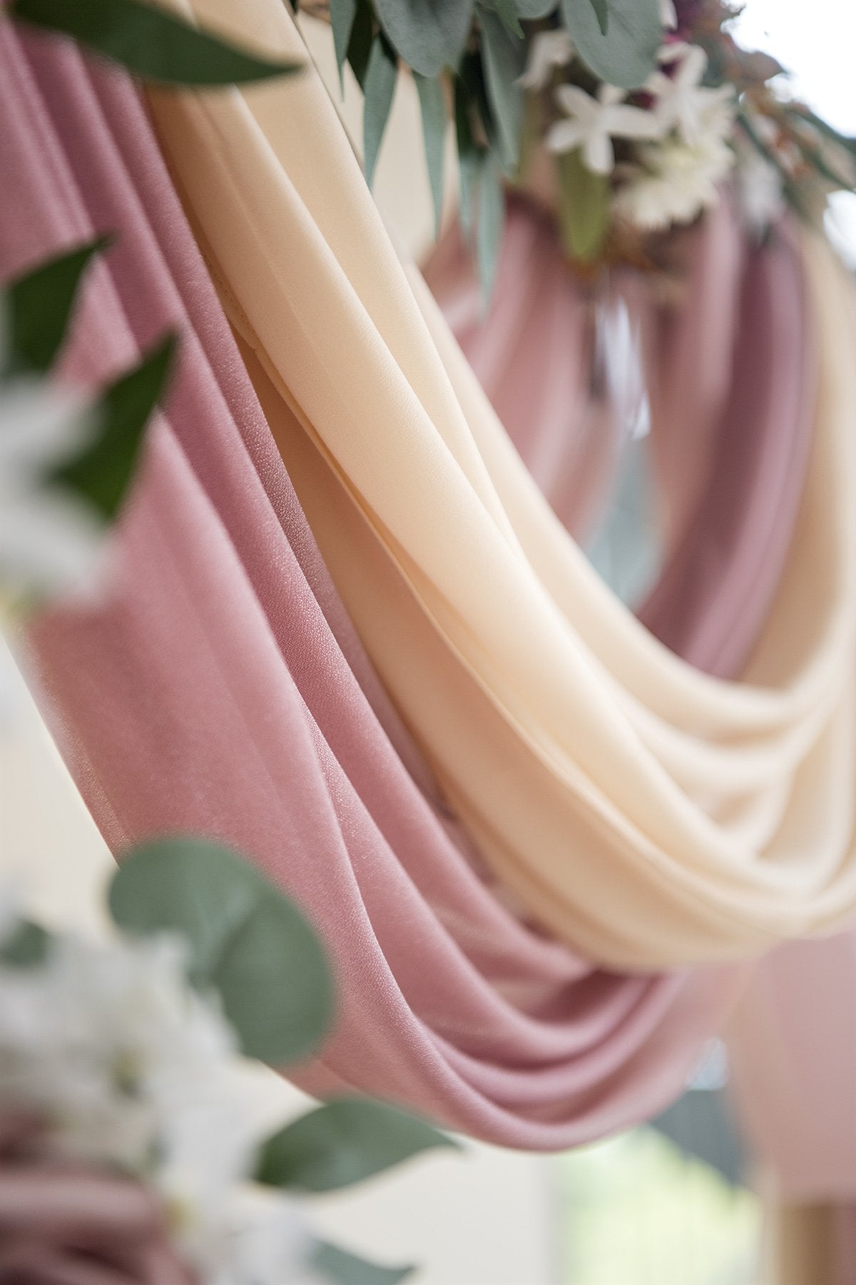 Wedding Arch Drapping Fabric 30" x 6.5 Yards - Chic Dusty Rose - lingsDev