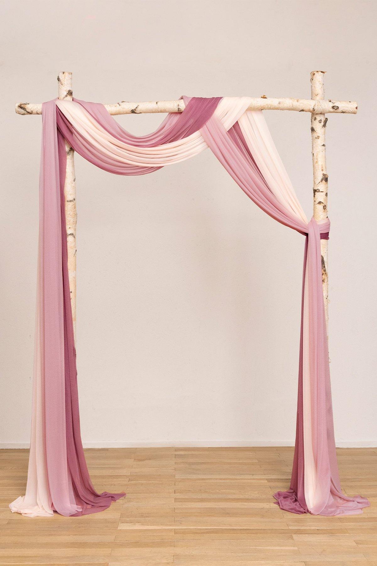Sheer Wedding Arch Drapping Fabric 30"w x 6.5 Yards - 7 Colors - lingsDev