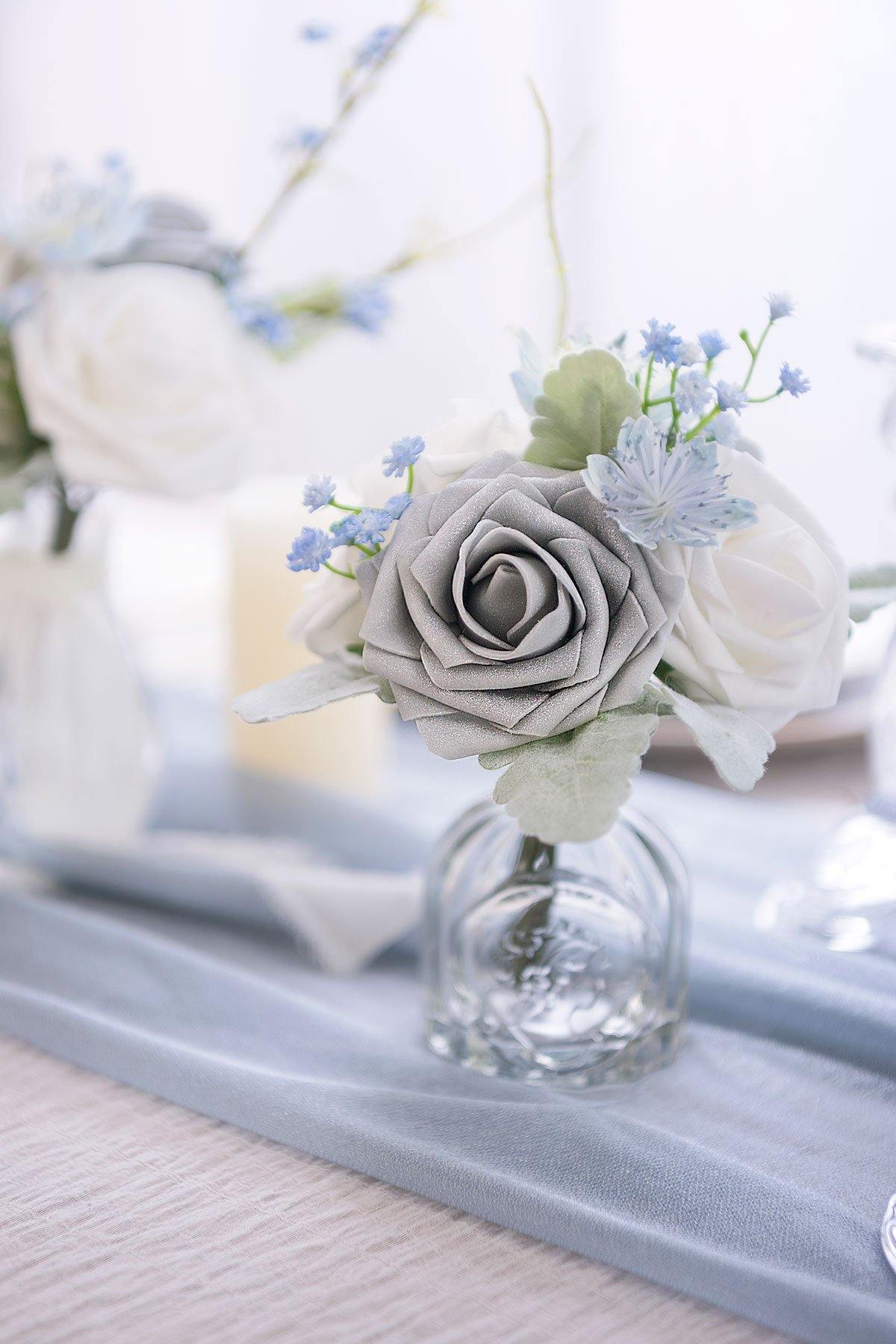 3" Foam Rose with Stem - Natural Whites - lingsDev