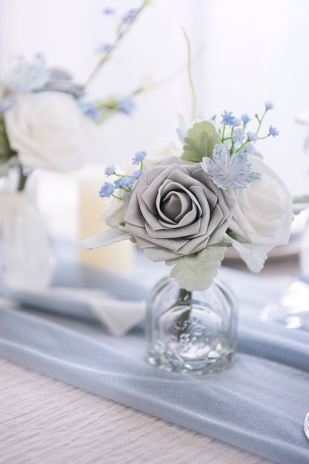 3" Foam Rose with Stem - 59 Colors F3
