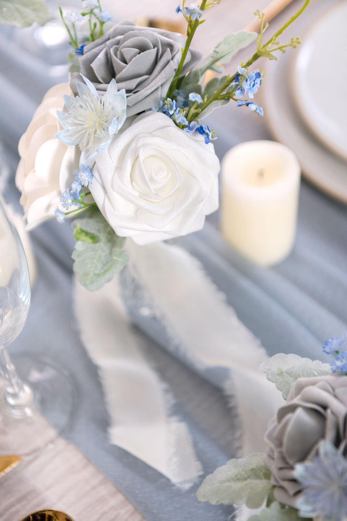 3" Foam Rose with Stem - Natural Whites - lingsDev