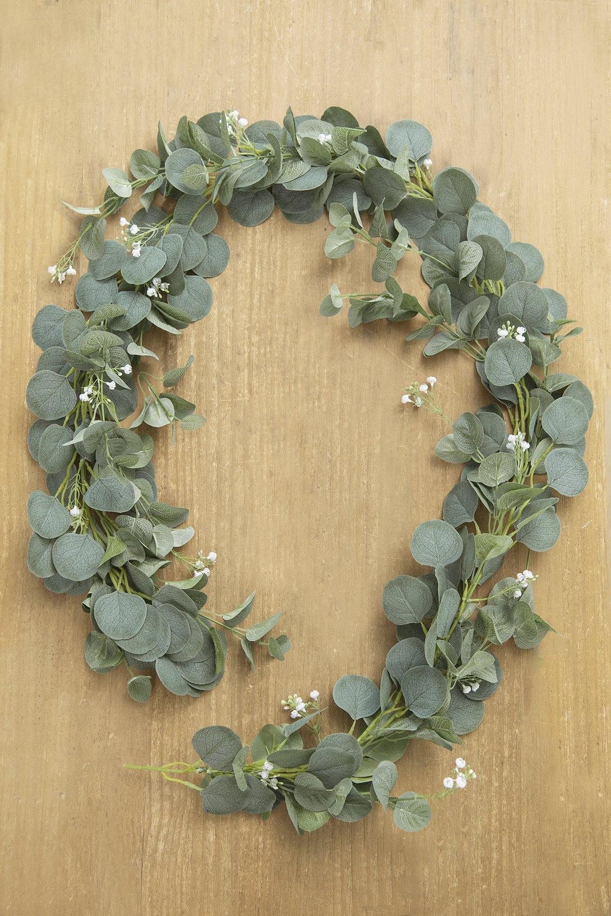 Baby's Breath Eucalyptus Garland 6.5FT - lingsDev
