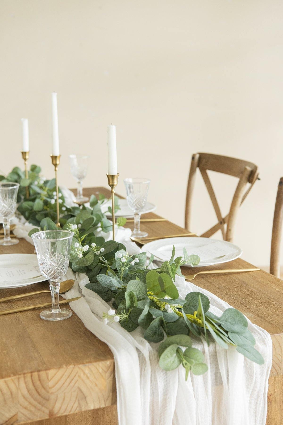 Baby's Breath Eucalyptus Garland 6.5FT - lingsDev