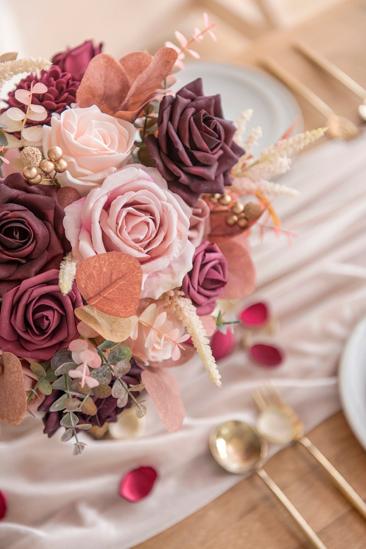 Burgundy & Marsala Flowers Box Set - 26 Styles - lingsDev
