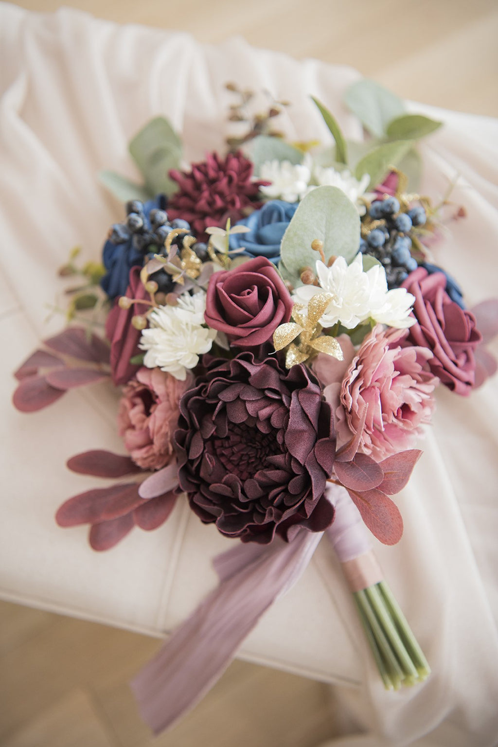 Dusty Blue Flowers Box Set - 11 Styles - lingsDev