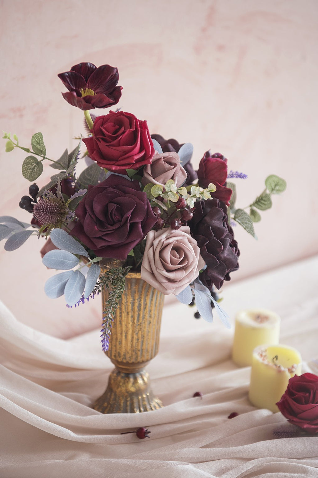 Burgundy & Marsala Flowers Box Set - 26 Styles - lingsDev