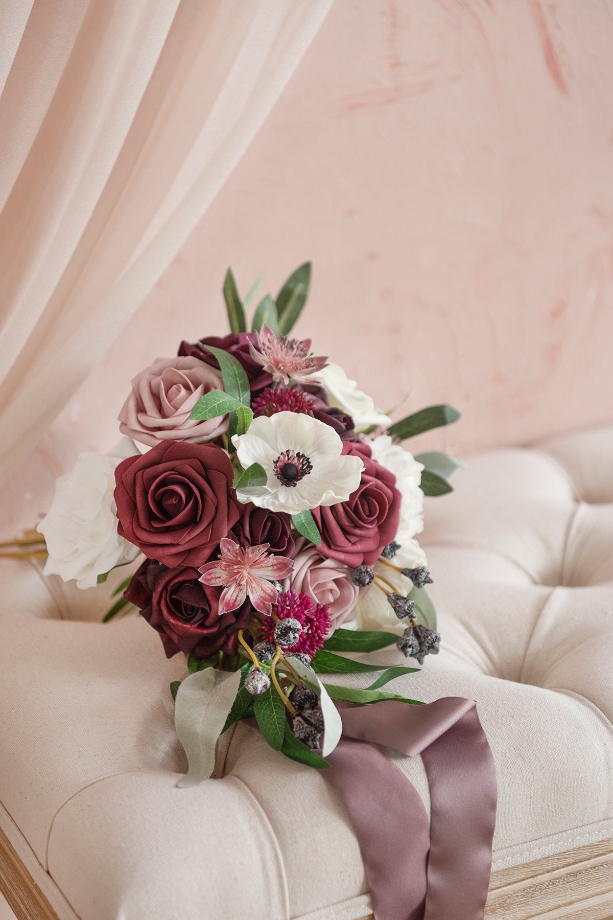 Burgundy & Marsala Flowers Box Set - 26 Styles - lingsDev