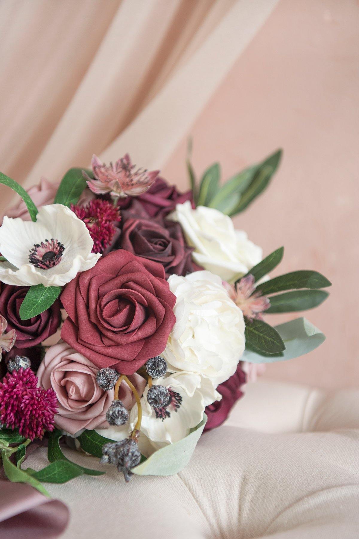 Dusty Rose & Burgundy Flowers Box Set - Noble Burgundy (Deluxe) - lingsDev