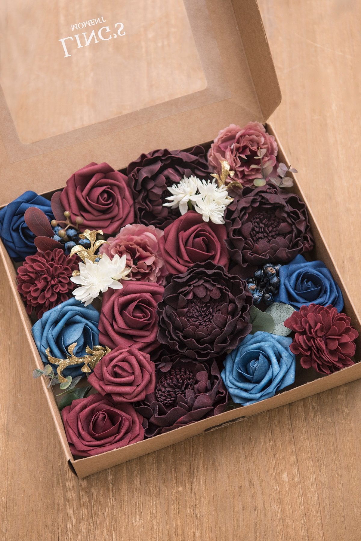 Dusty Blue Flowers Box Set - 11 Styles - lingsDev