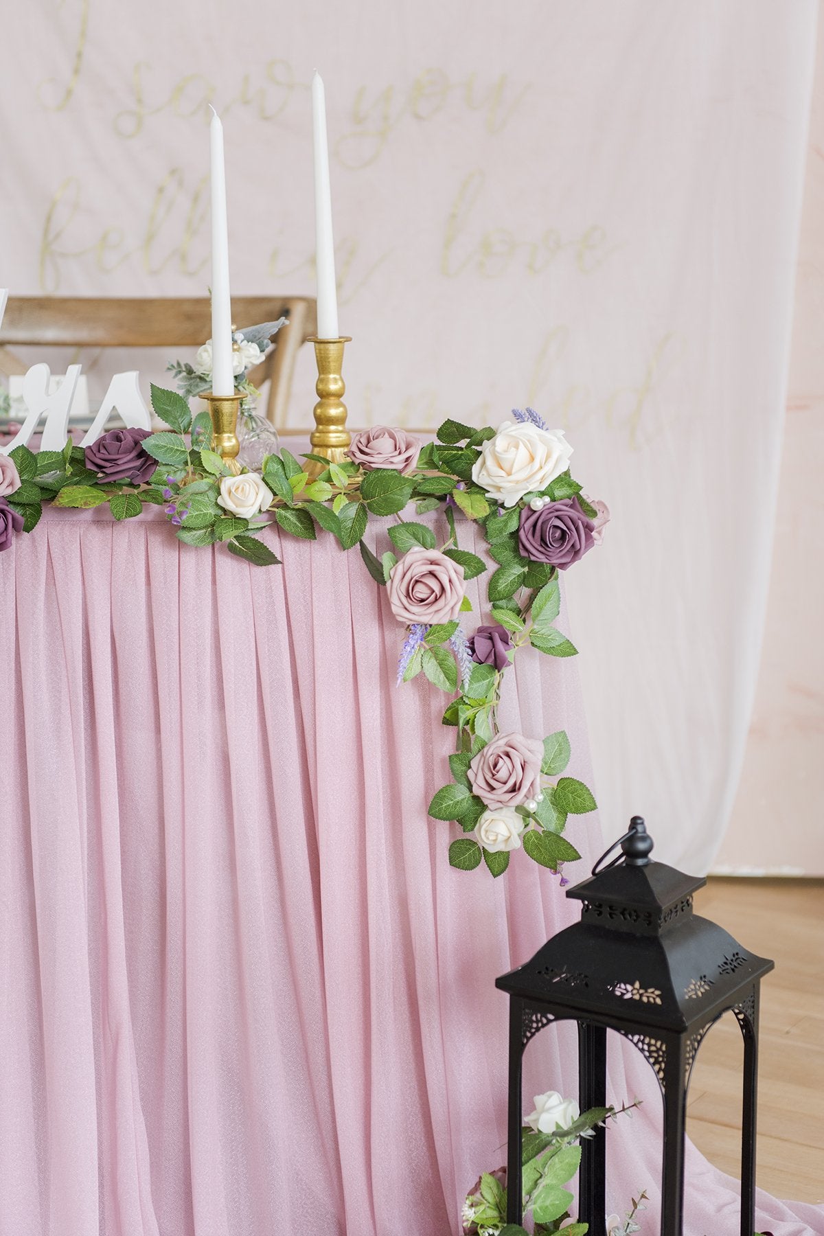 Rose Flower Garland 5FT - Dusty Rose - lingsDev