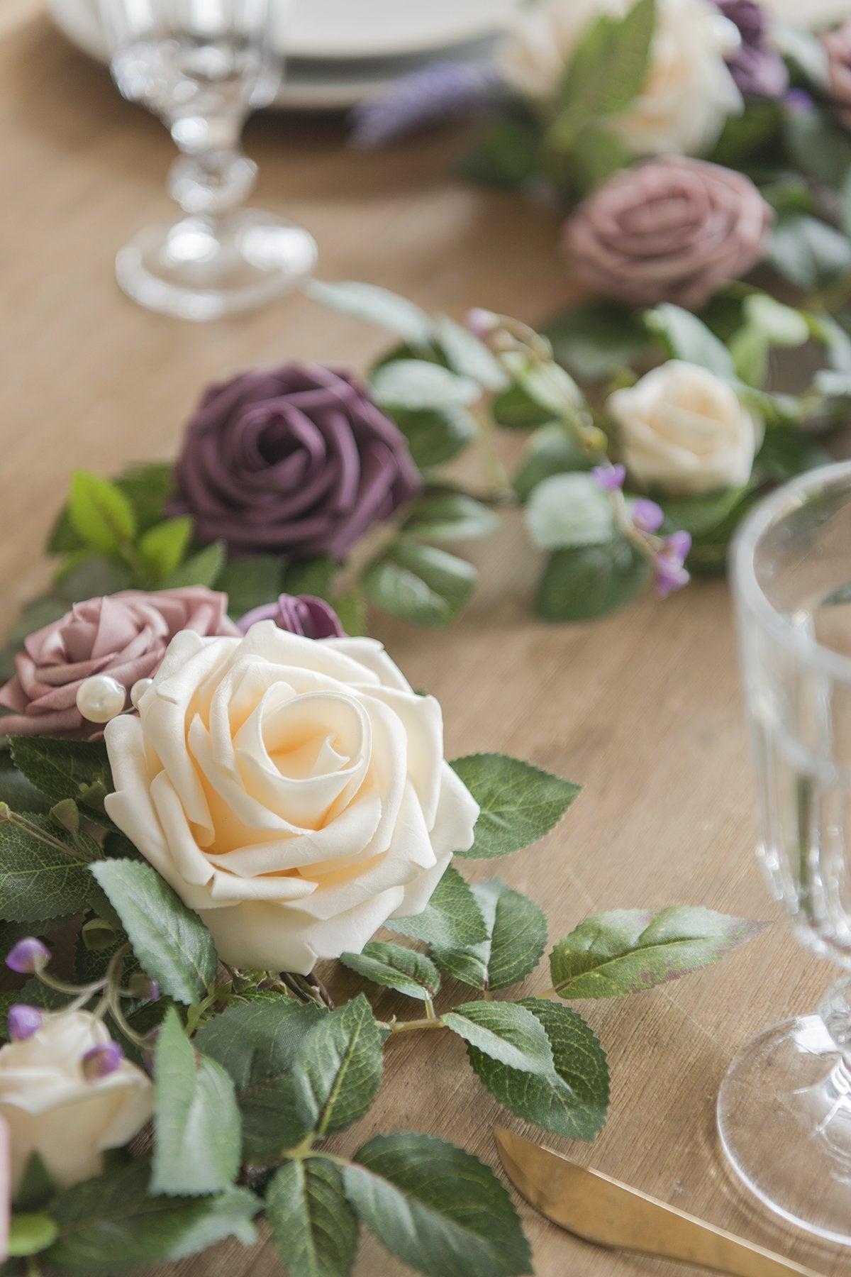 Rose Flower Garland 5FT - Dusty Rose - lingsDev