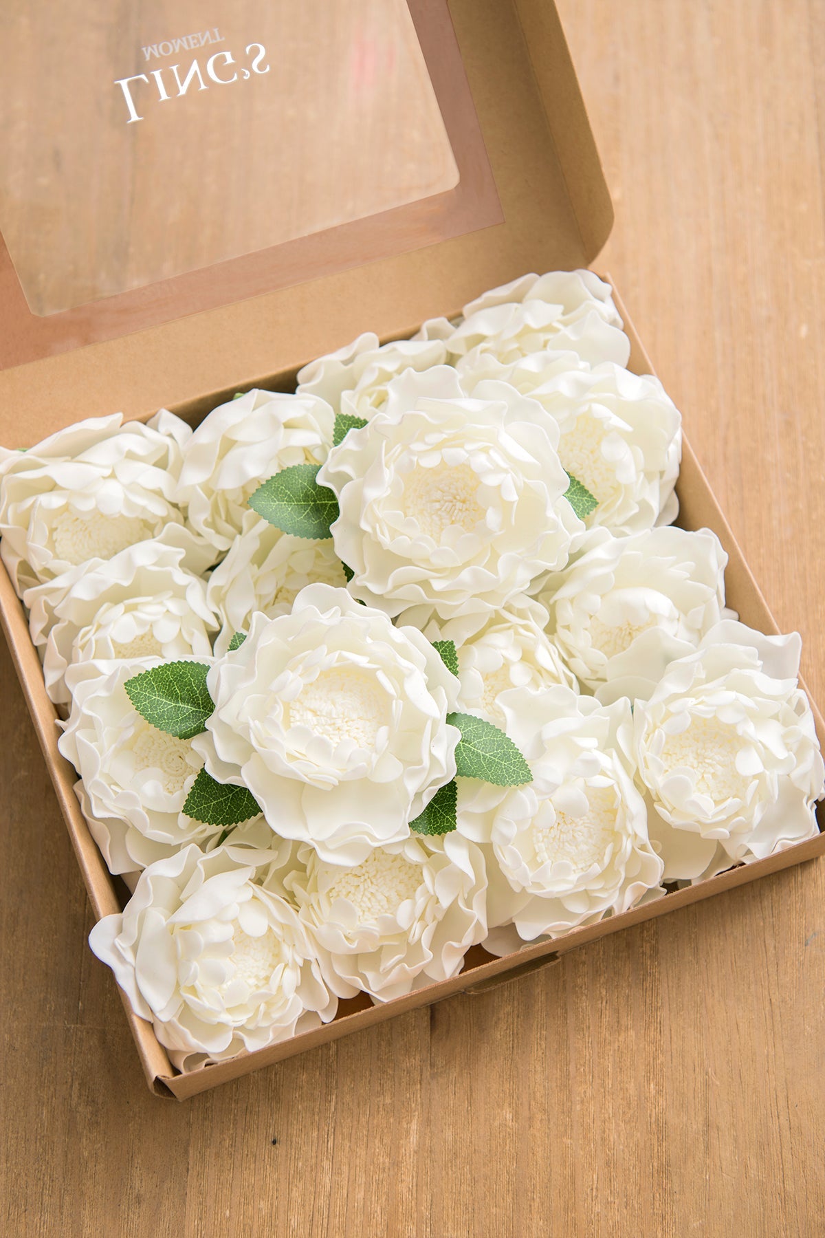 4" Artificial Blooming Peony with Stem 16pcs - Ling's moment