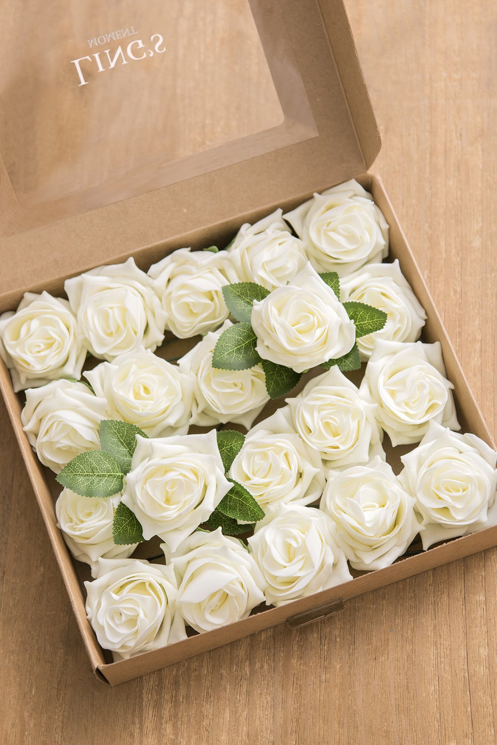 White & Beige Flowers & Greenery for DIY - lingsDev