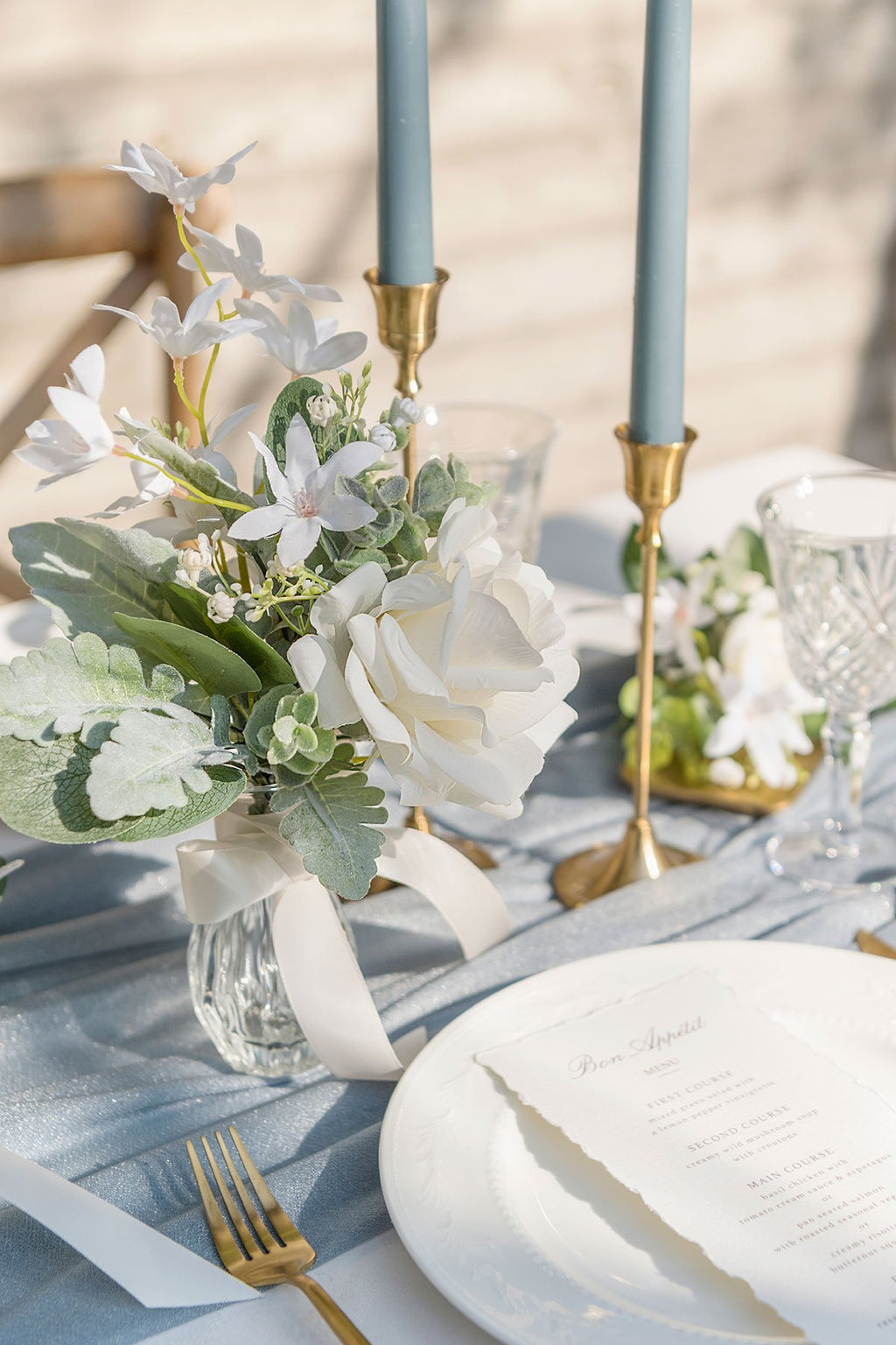 White & Beige Flowers & Greenery for DIY - lingsDev