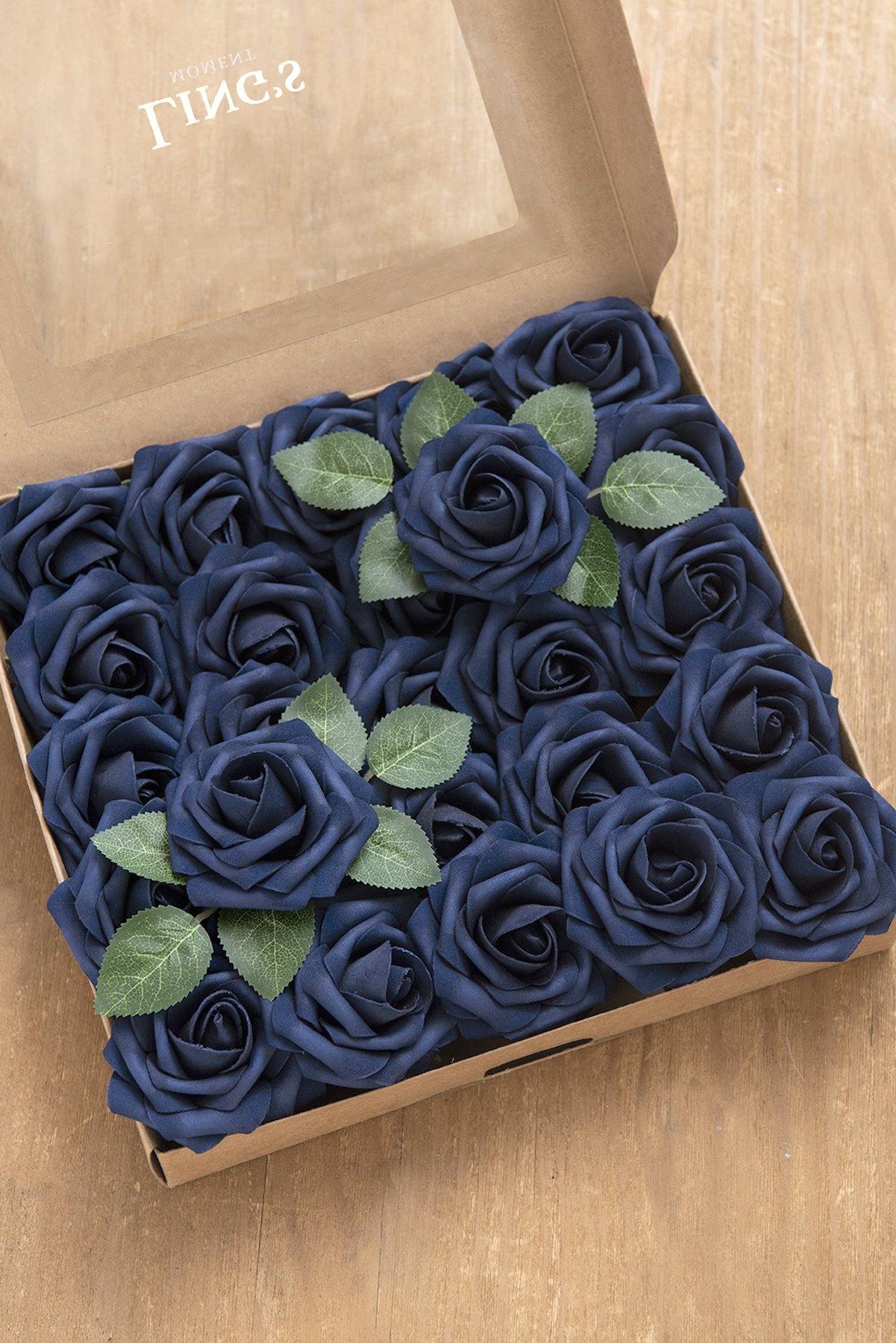 3" Blue Foam Rose with Stem - 4 Styles - lingsDev
